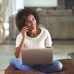 Woman on the phone Woman