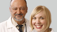 Couple smiling