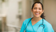 Nurse smiling