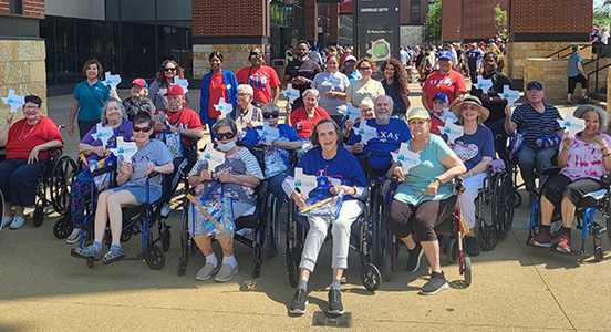 Molina Healthcare of Texas Treats Residents from Local Nursing Care Facilities to Texas Rangers Game