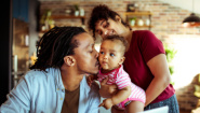 Family and baby Family and baby