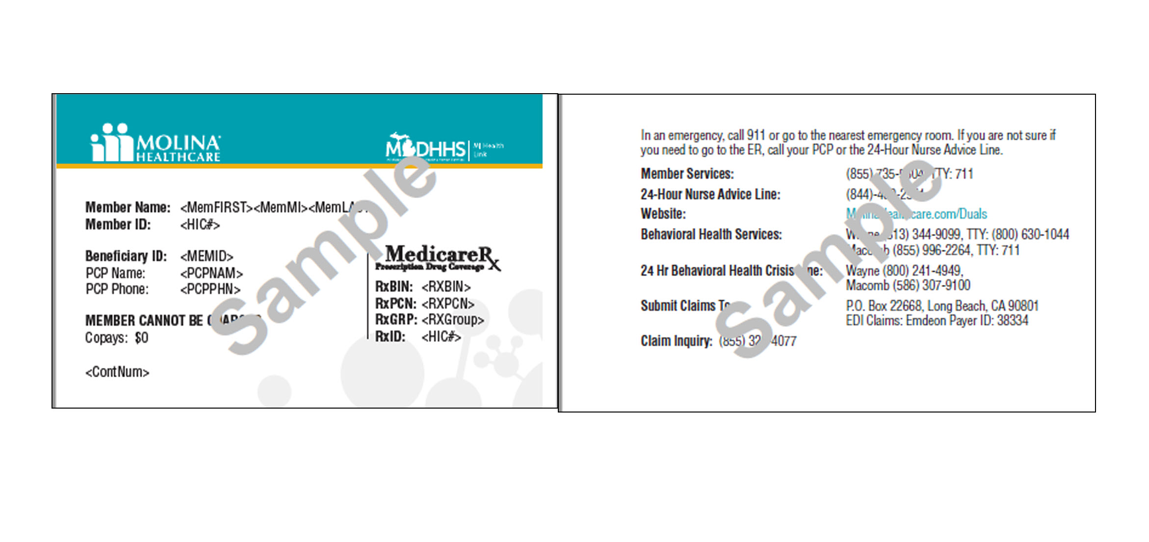 Insurance Card Payer Id