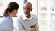 doctor talking to patient